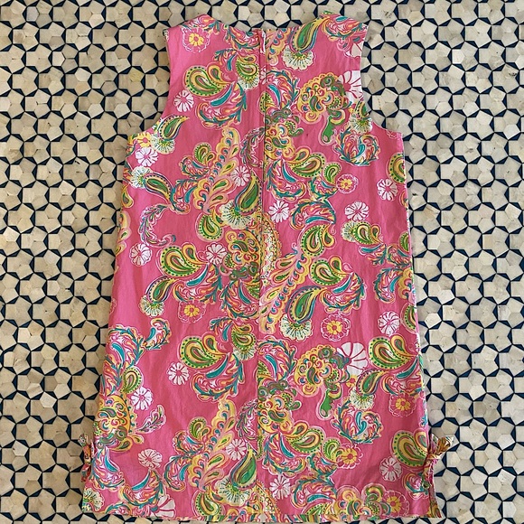 Lilly Pulitzer Girls Floral Paisley Shift Dress size 10 - Picture 3 of 4